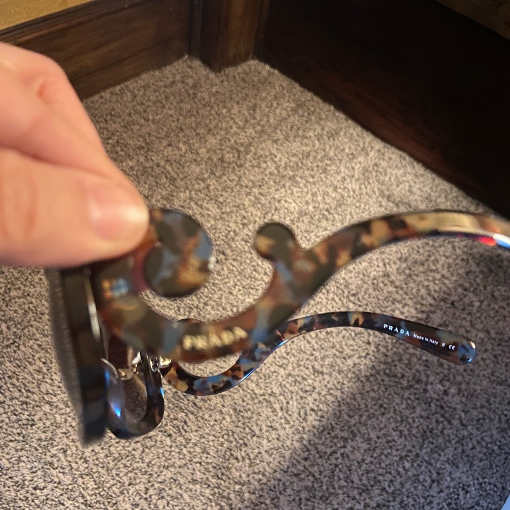 Prada baroque swirl rectangle sunglasses. Never worn.